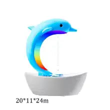 Hugar Dolphin Anti Gravity Humidifier - Aromatherapy Machine, Night Light, Bass Bluetooth Speaker - Saif Al Najmi Kw
